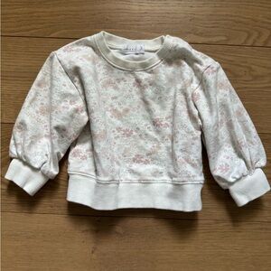Jamie Kay Floral Sweatshirt - Cream and Pink
